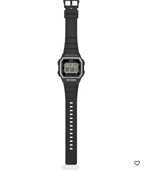 Casio W-738H-1AJF Digital Watch | 10-Year Battery | Vibration Alarm | 100M Water Resistant | Japan Model