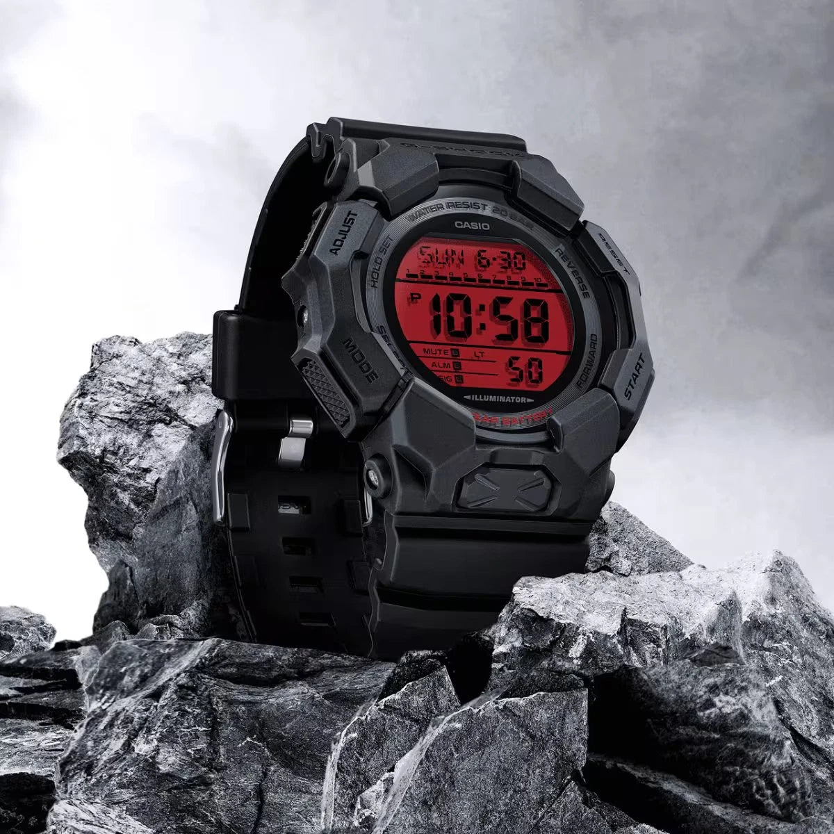 Casio G-SHOCK GD-010BBR-1DR Black & Red Digital Watch