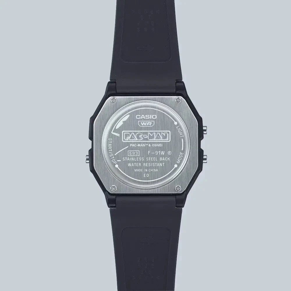 Casio × PAC-MAN F-91WPC-1ADR Limited Edition Digital Watch