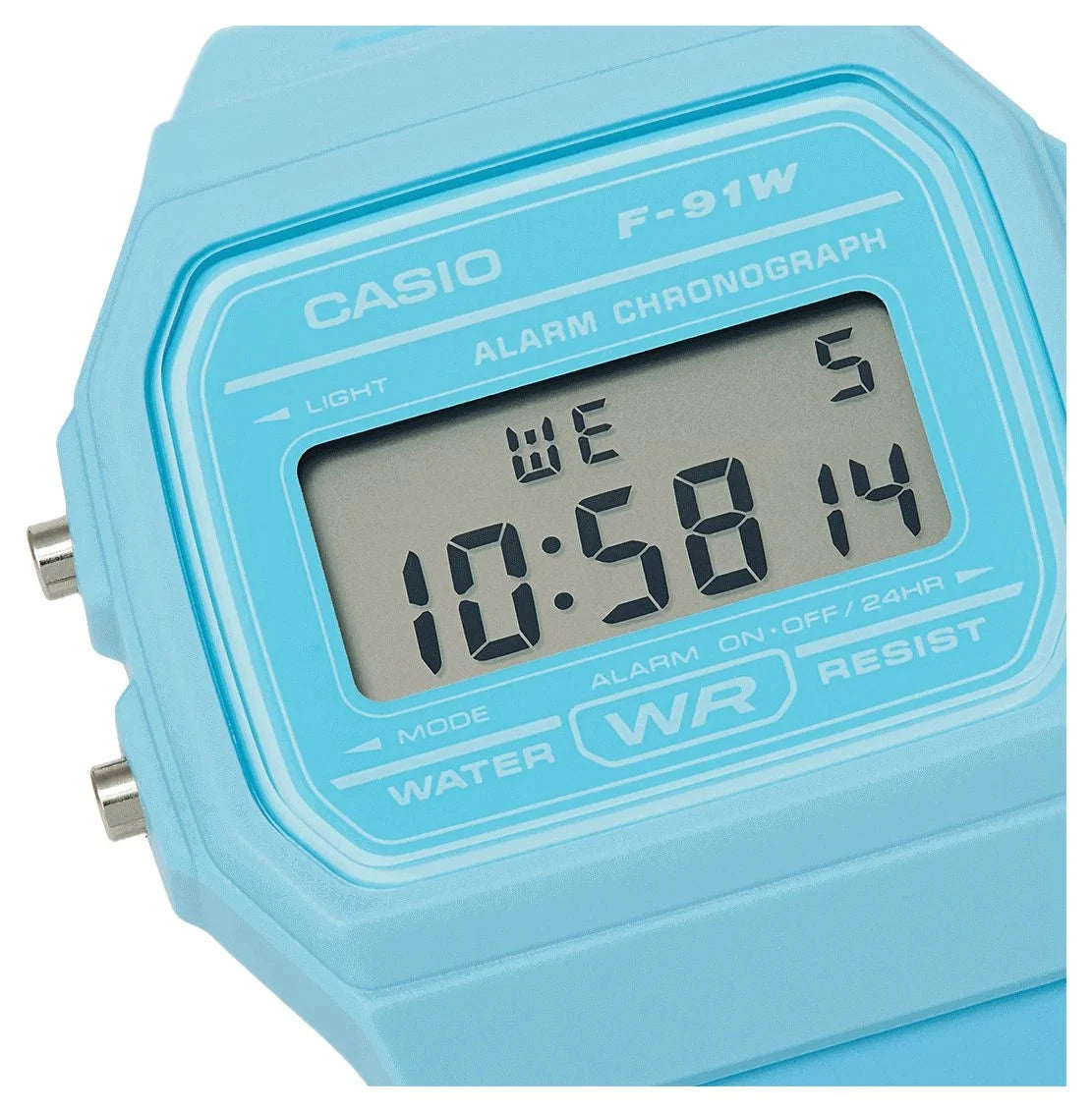 Casio F-91WC-2A Blue Digital Unisex Resin Watch