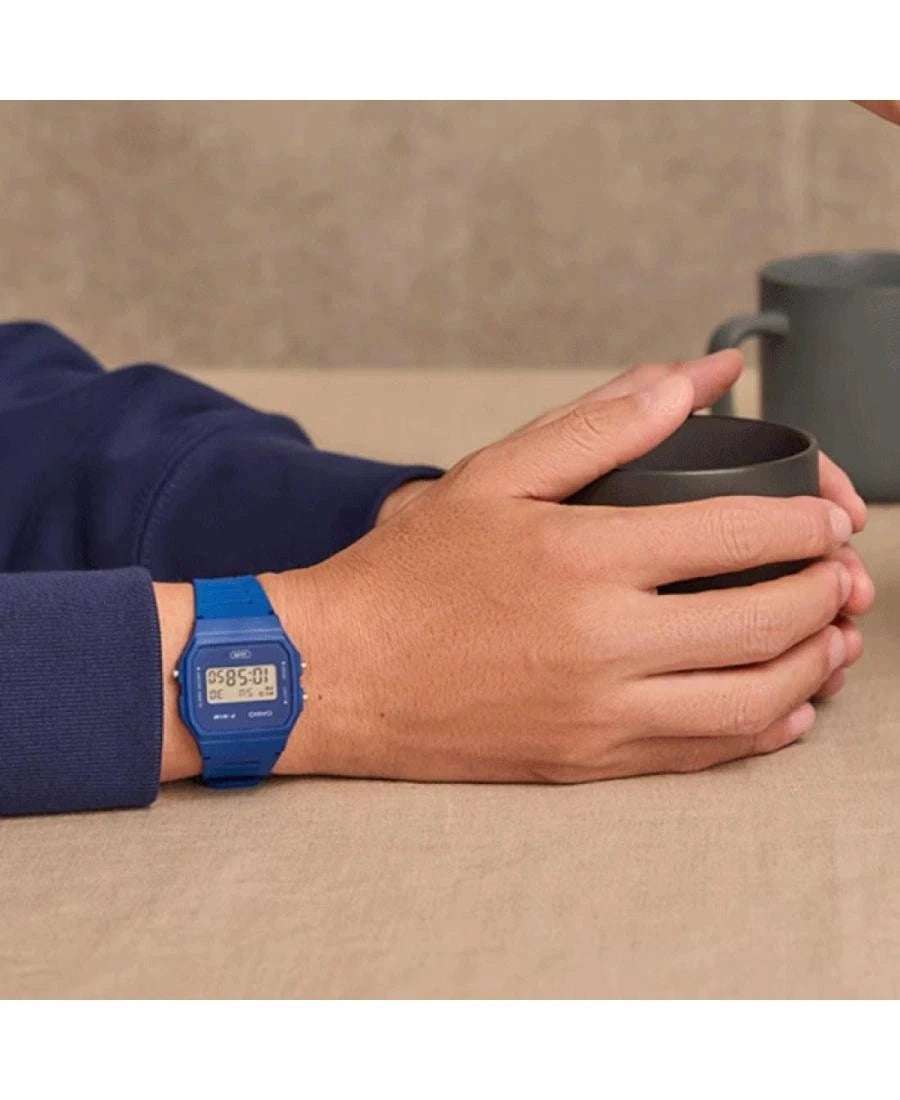 Casio F-91WB-2A1 Blue Digital Unisex Bio-Based Resin Watch