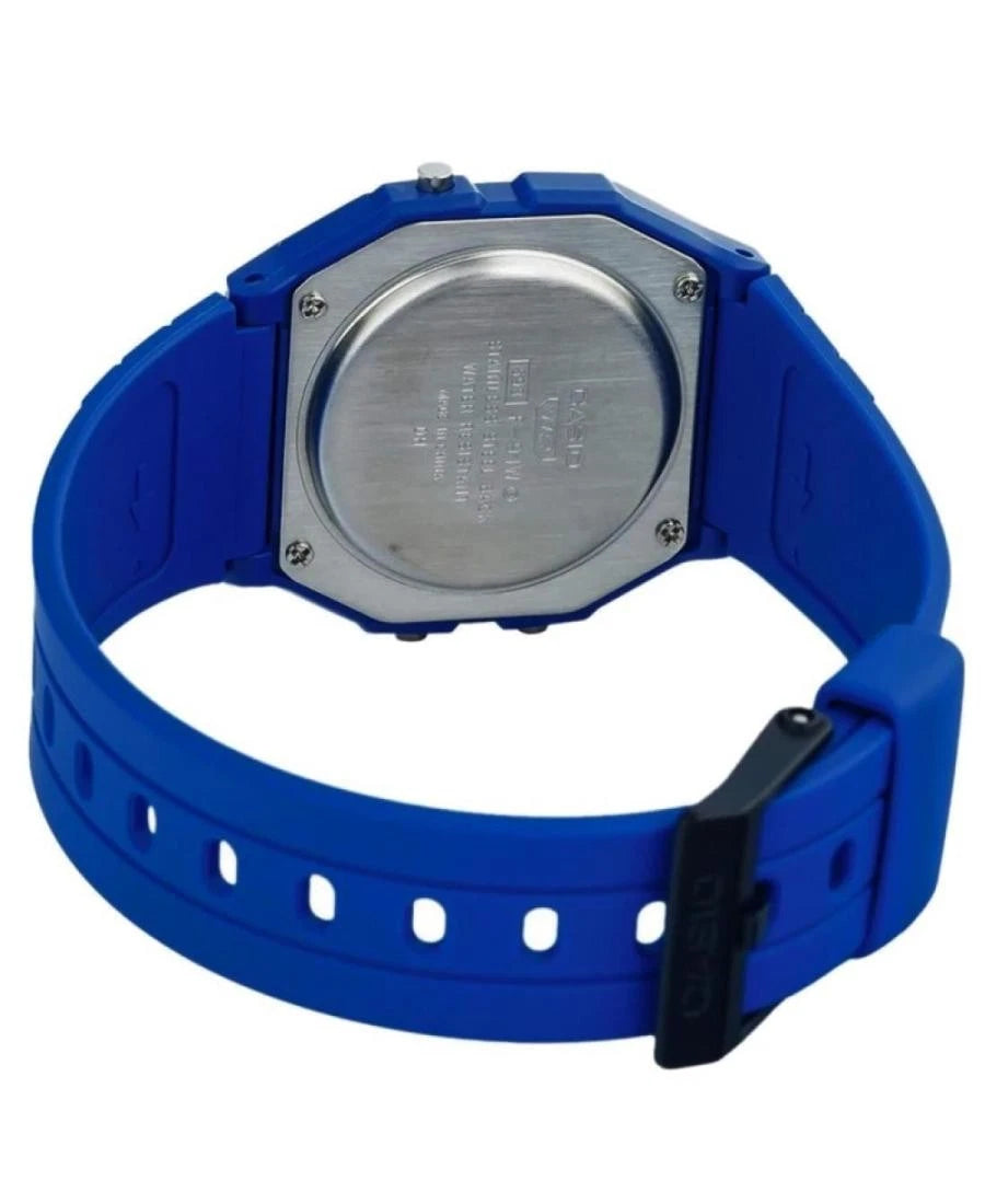 Casio F-91WB-2A1 Blue Digital Unisex Bio-Based Resin Watch