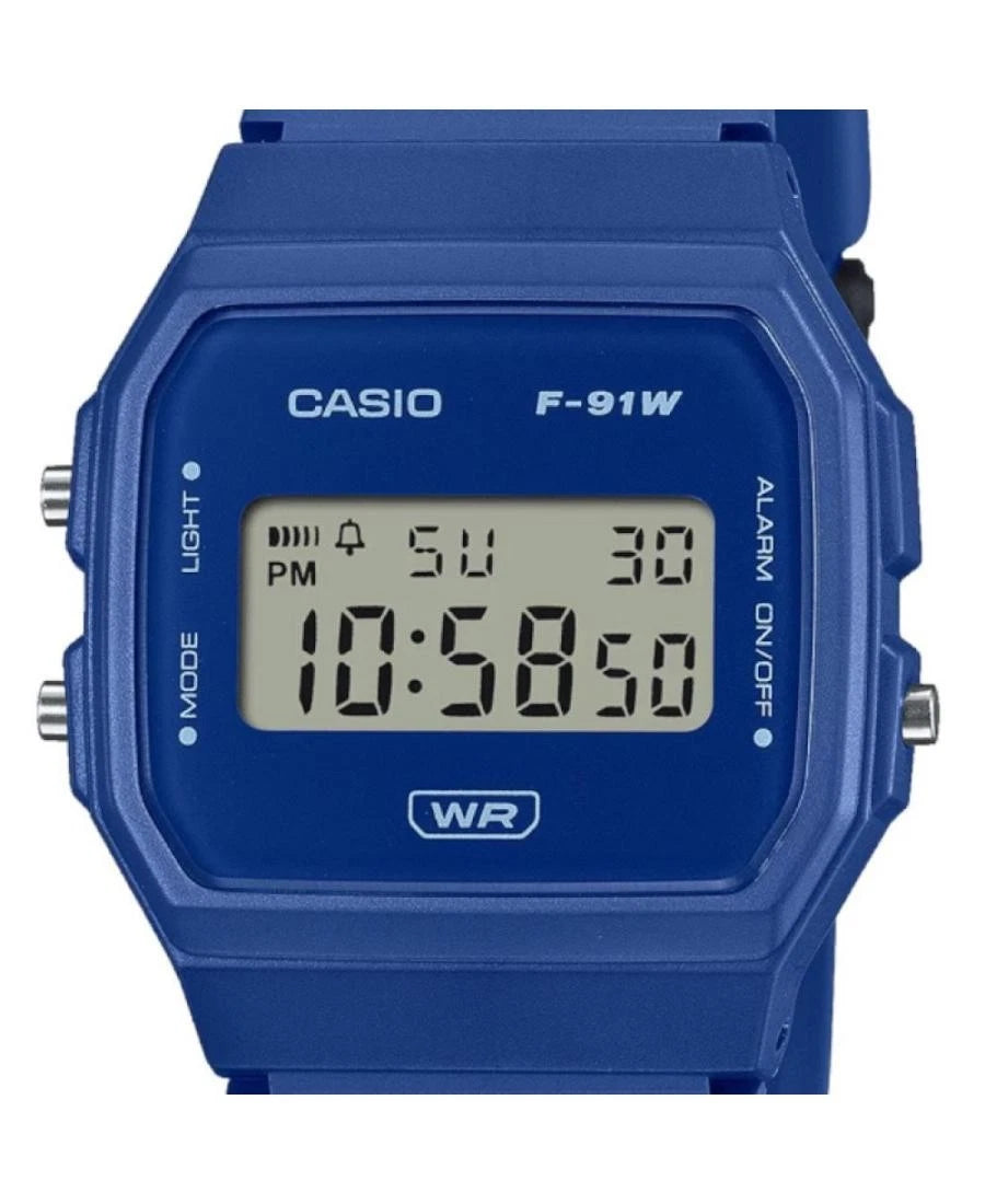 Casio F-91WB-2A1 Blue Digital Unisex Bio-Based Resin Watch