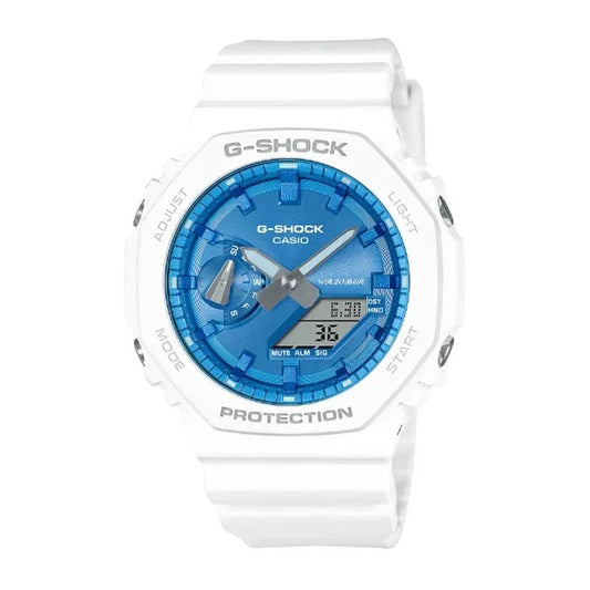 Casio G-SHOCK GA-2100WS-7ADR White Blue Men's Watch