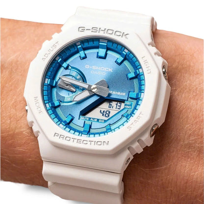 Casio G-SHOCK GA-2100WS-7ADR White Blue Men's Watch