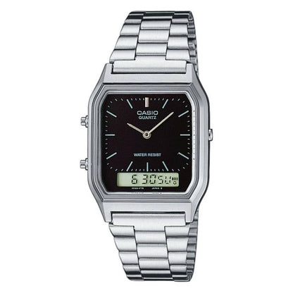 Casio Vintage Analog-Digital Black Dial Watch – AQ‑230A‑1DMQ