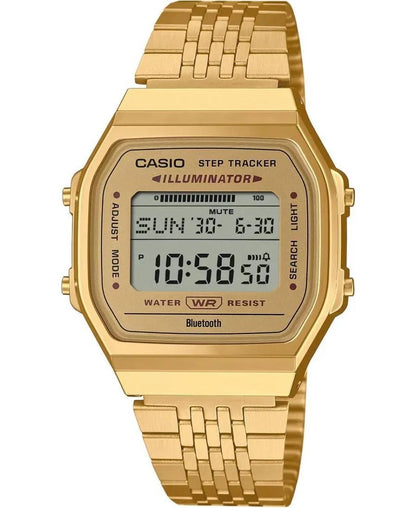 CASIO ABL-100WEG-9A Gold Bluetooth Digital Watch with Step Tracker