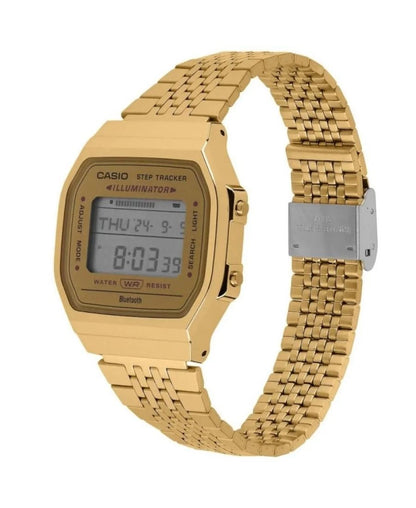 CASIO ABL-100WEG-9A Gold Bluetooth Digital Watch with Step Tracker