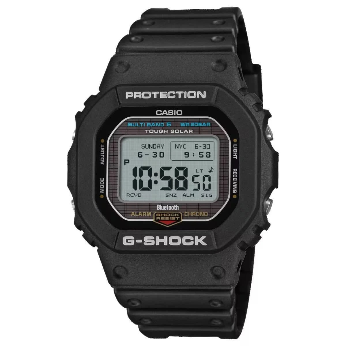 ساعة G-SHOCK GW-BX5600-1A1DR Tough Solar بتقنية البلوتوث - أسود