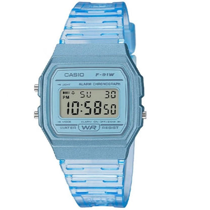 casio F-91WS-2DF Digital Blue Watch