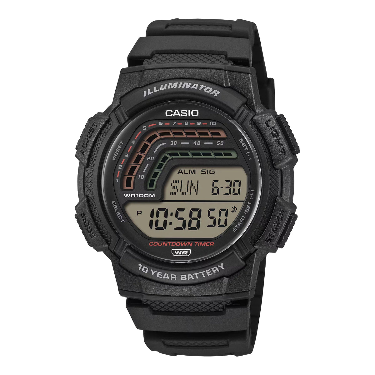 Casio WS-1800-1AVDF Digital Sports Watch