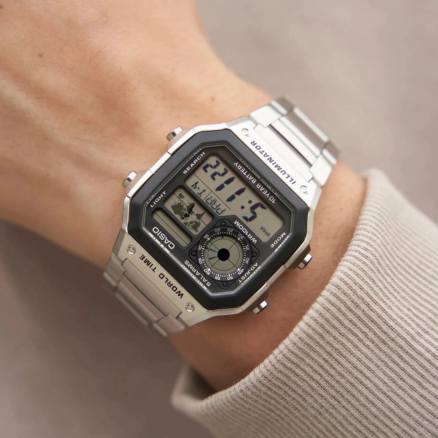 Casio AE-1200WHD-1AV World Time Digital Watch