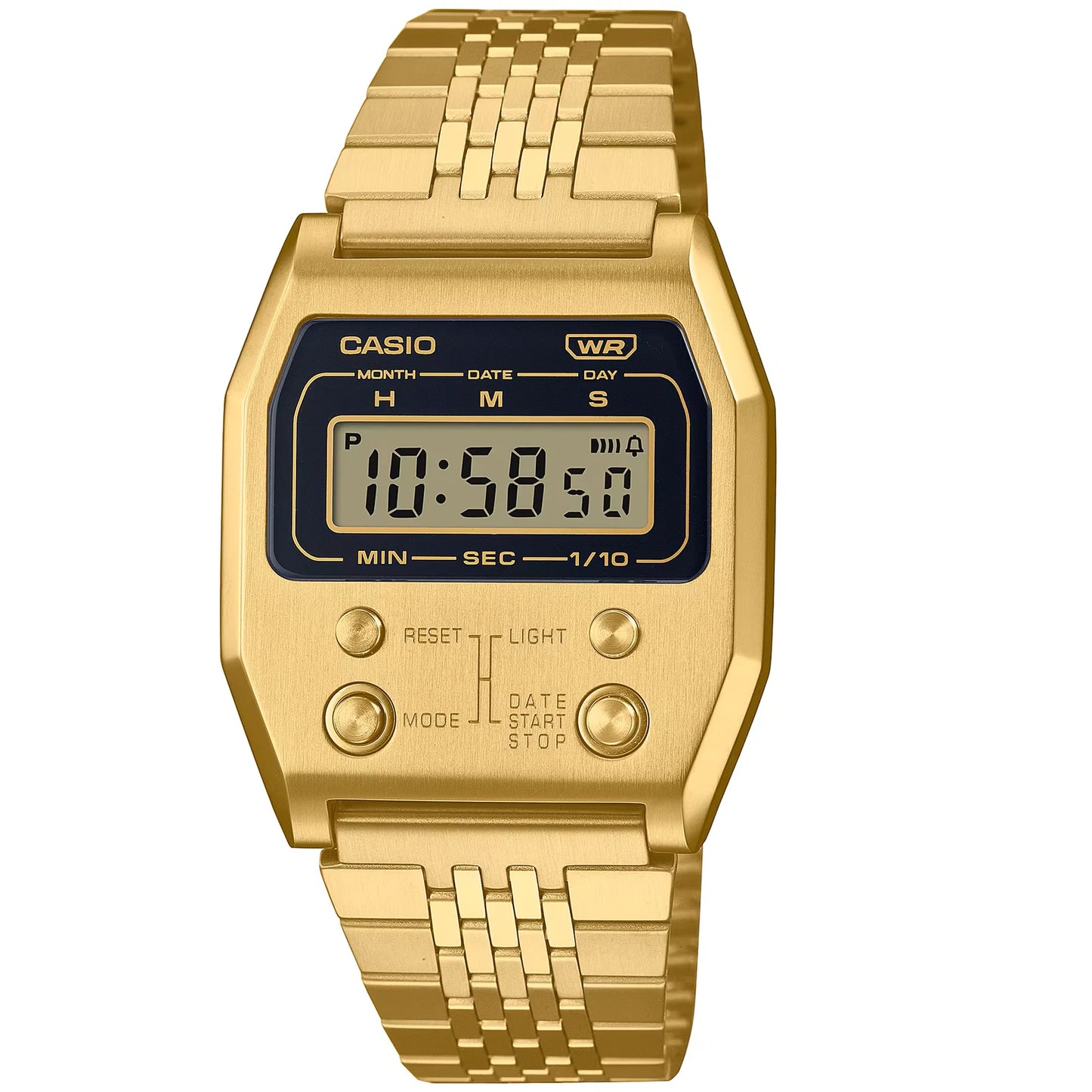Casio Vintage A1100G-5DF Unisex Gold Stainless Steel Digital Watch