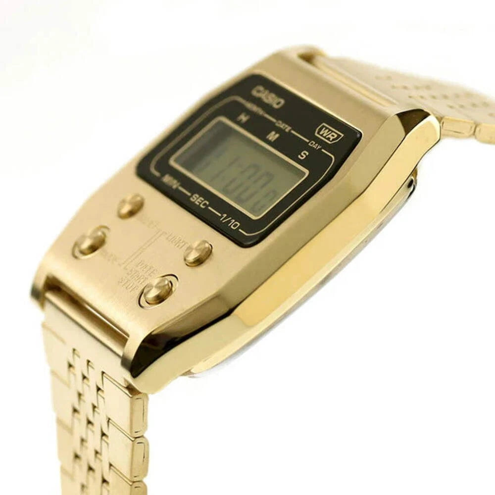 Casio Vintage A1100G-5DF Unisex Gold Stainless Steel Digital Watch