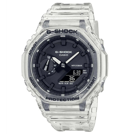 Casio G-SHOCK GA-2100SKE-7A Skeleton Series Transparent Analog-Digital Men's Watch