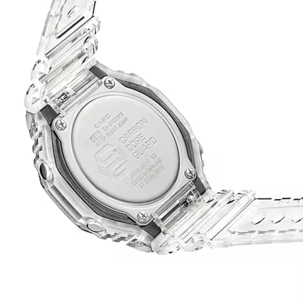 Casio G-SHOCK GA-2100SKE-7A Skeleton Series Transparent Analog-Digital Men's Watch