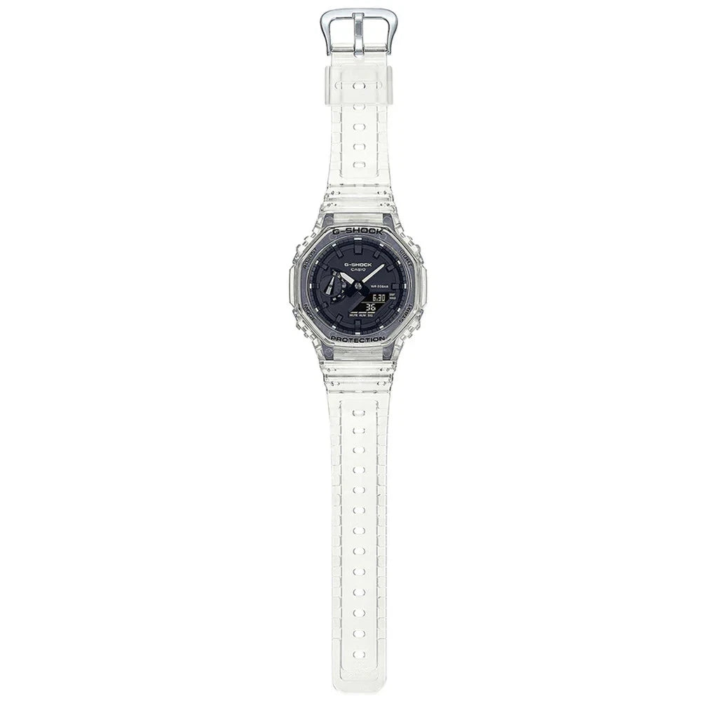 Casio G-SHOCK GA-2100SKE-7A Skeleton Series Transparent Analog-Digital Men's Watch