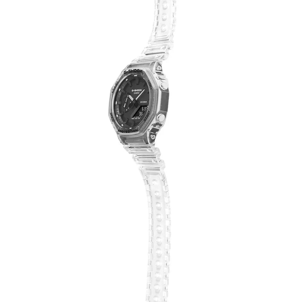 Casio G-SHOCK GA-2100SKE-7A Skeleton Series Transparent Analog-Digital Men's Watch