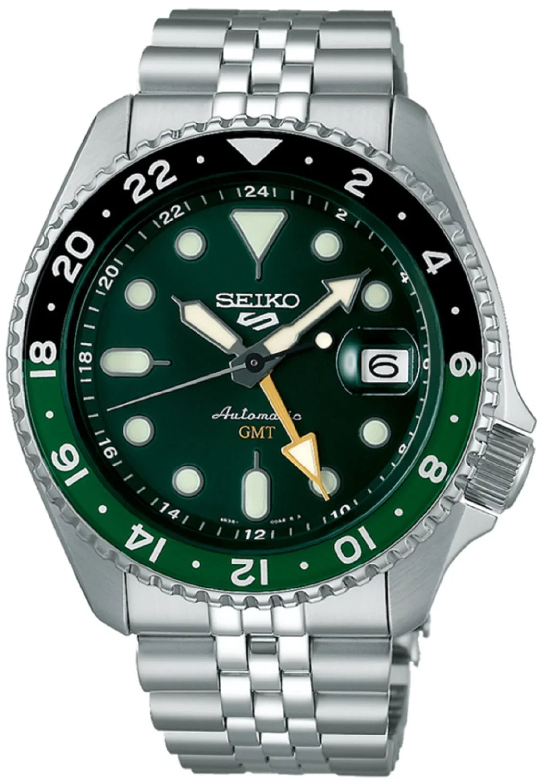 Seiko 5 Sports GMT SSK035K1 Green Automatic Watch