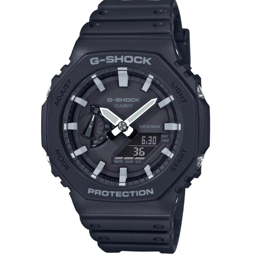 Casio G-SHOCK GA-2100-1ADR Men's Carbon Core Guard Analog-Digital Black Watch