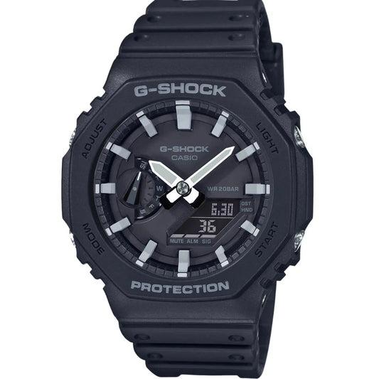 Casio G-SHOCK GA-2100-1ADR Men's Carbon Core Guard Analog-Digital Black Watch
