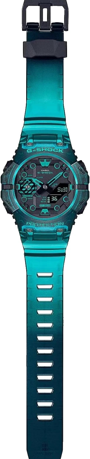 Casio G-Shock GA-B001G-2A Men's Analog-Digital Bluetooth Watch – Transparent Blue | 200M Water Resistant