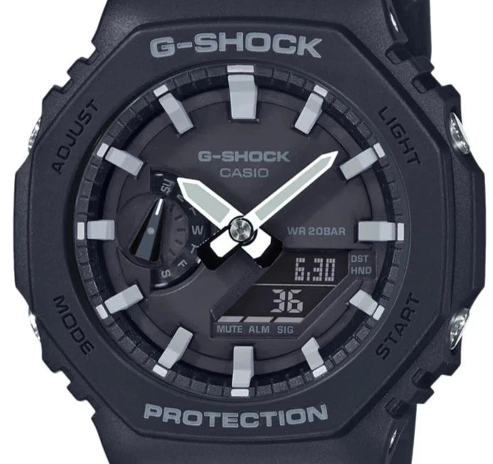 Casio G-SHOCK GA-2100-1ADR Men's Carbon Core Guard Analog-Digital Black Watch