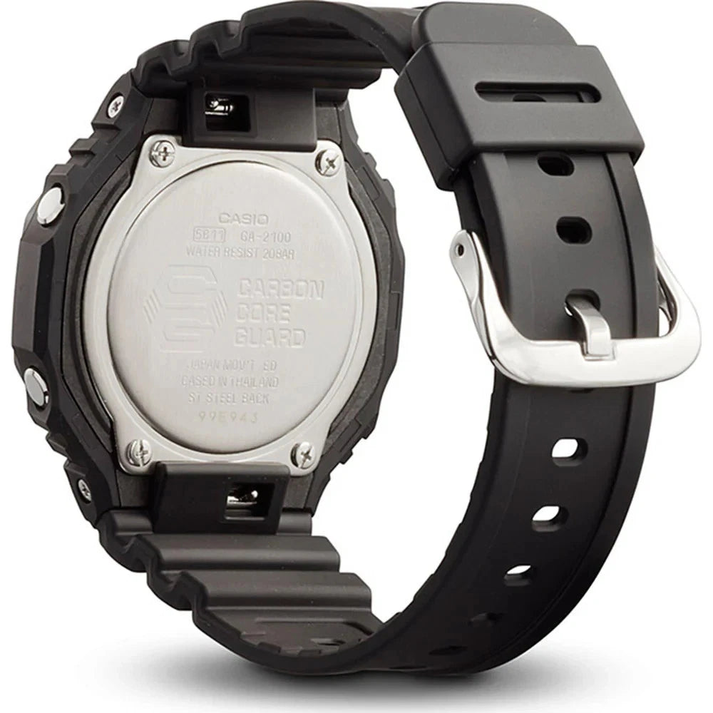 Casio G-SHOCK GA-2100-1ADR Men's Carbon Core Guard Analog-Digital Black Watch