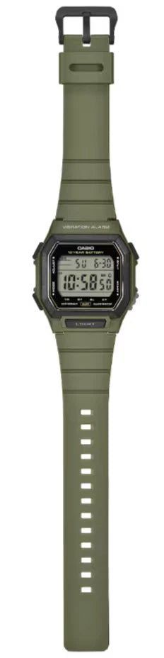 Casio W-738H-3AVDF Digital Sports Watch – Olive Green