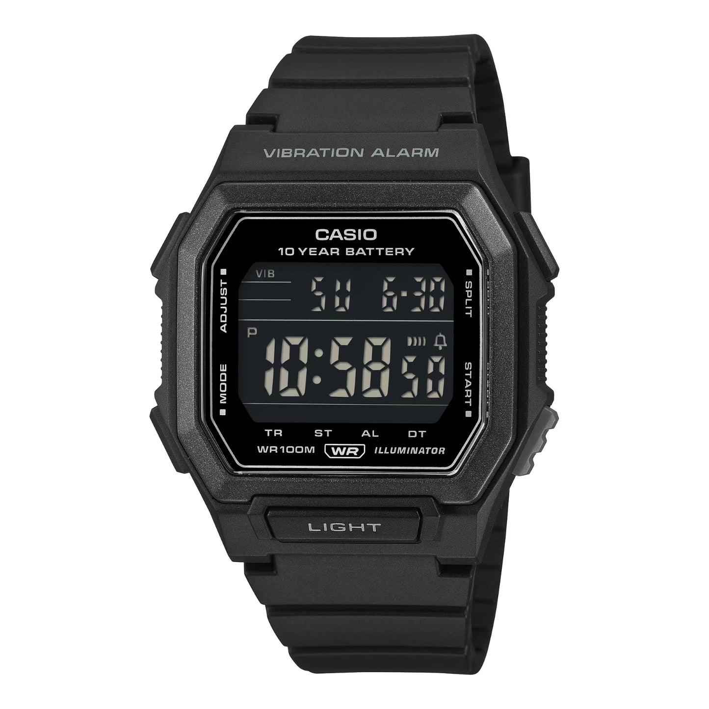 Casio W-738H-1BVDF Digital Sports Watch – Full Black