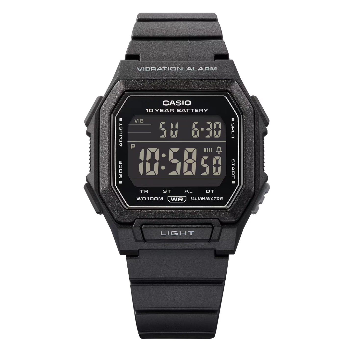 Casio W-738H-1BVDF Digital Sports Watch – Full Black