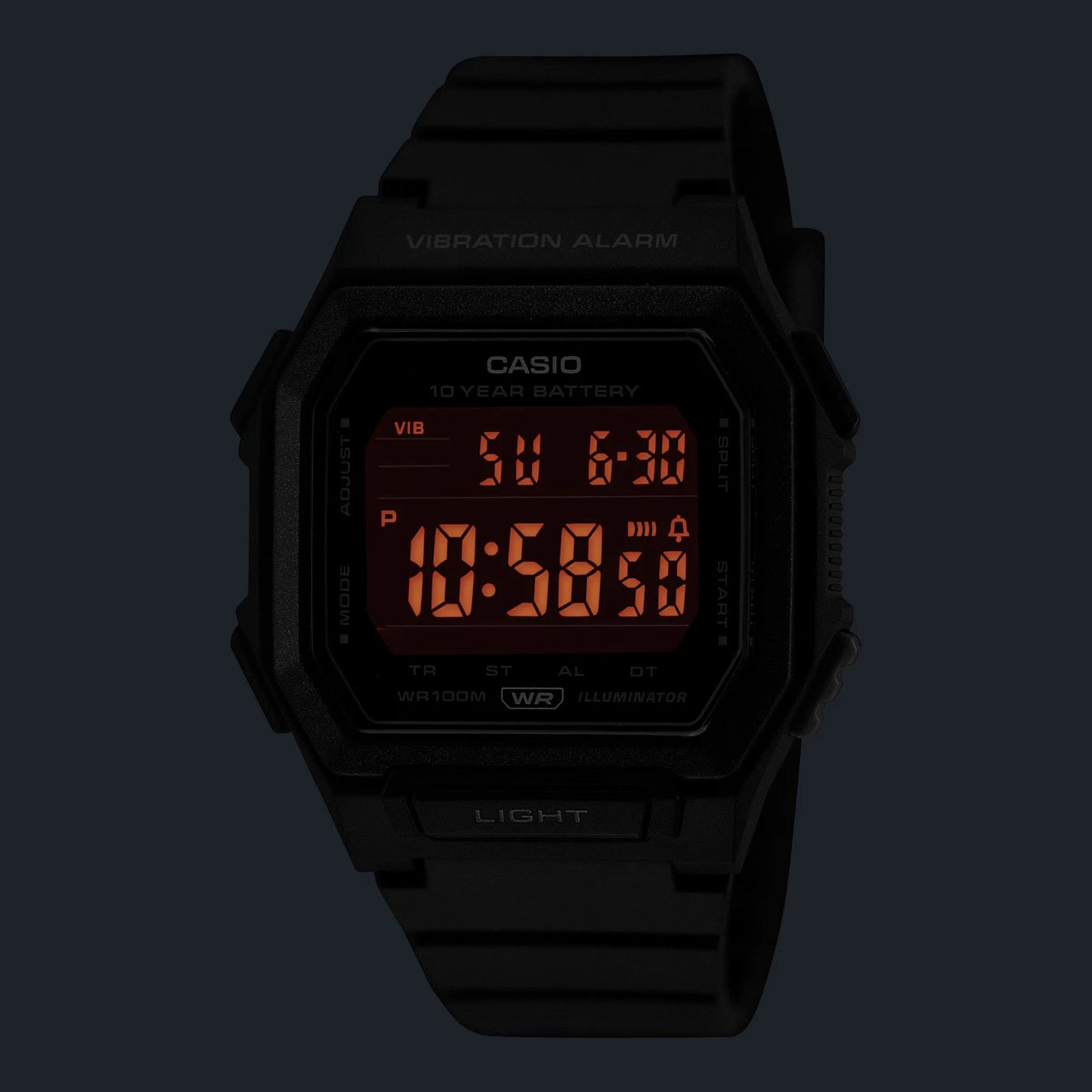 Casio W-738H-1BVDF Digital Sports Watch – Full Black