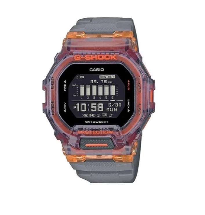 Casio G-SHOCK GBD-200SM-1A5DR G-SQUAD Fitness Smart Watch | Bluetooth | Step Tracker | 200M Water Resistant