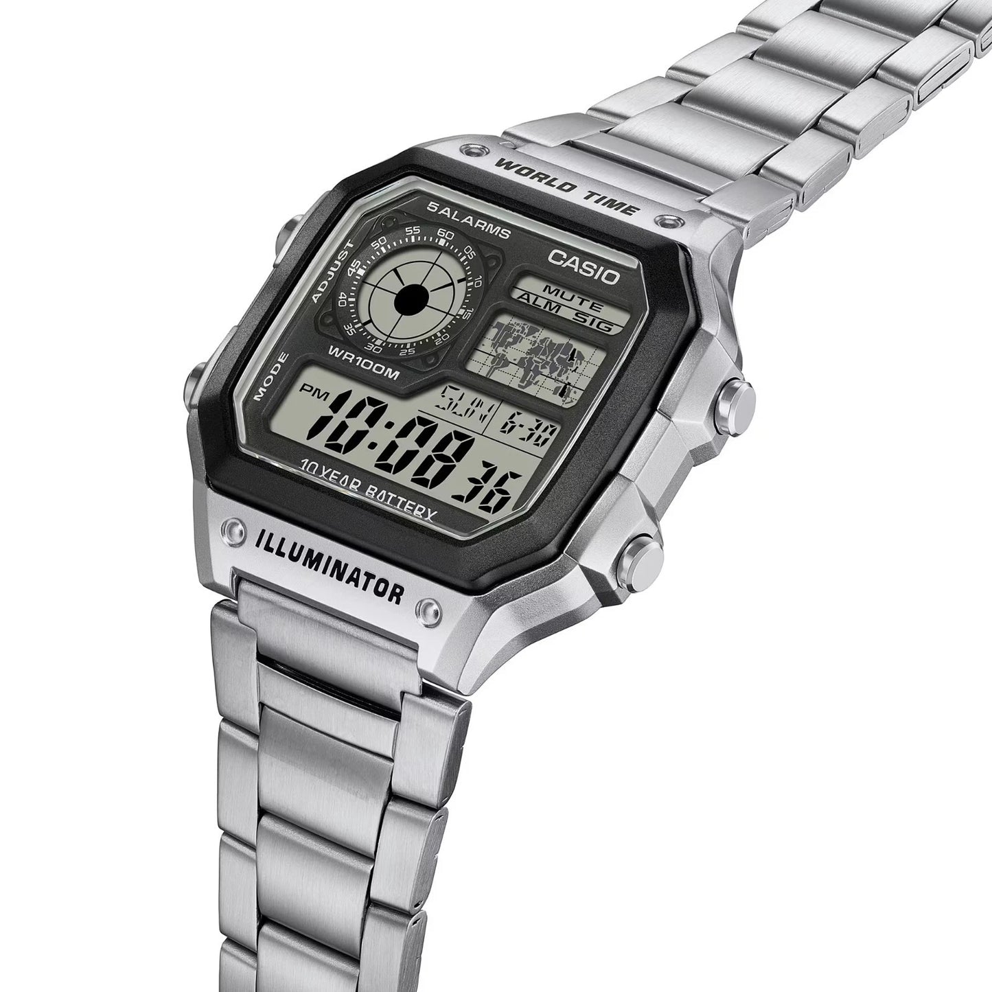 Casio AE-1200WHD-1AV World Time Digital Watch