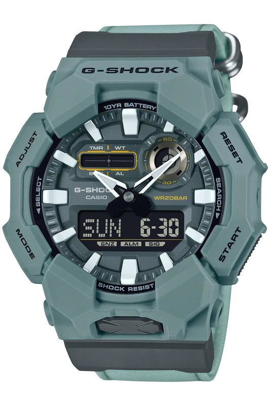 Casio G-SHOCK GA-010CE-2ADR Analog-Digital Watch | Blue Bio-Based Resin | Carbon Core Guard | 200M Water Resistant