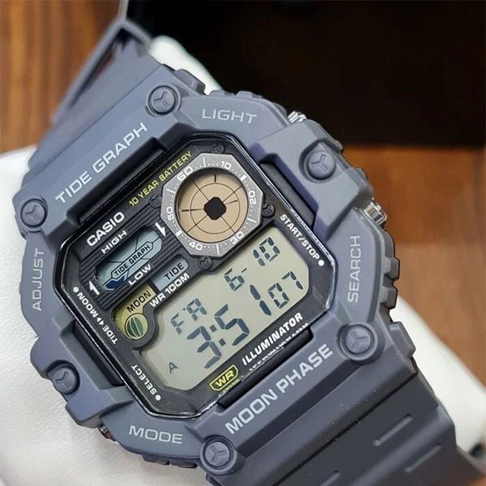 Casio WS-1700H-8AV Men's Digital Sports Watch with Tide Graph & Moon Data
