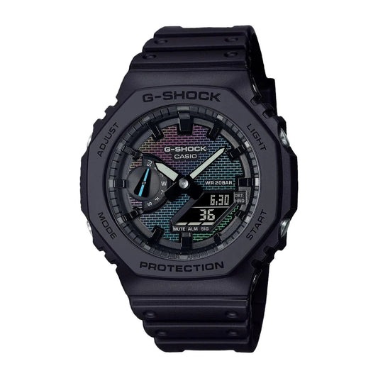 G-SHOCK GA-2100RW-1ADR Rainbow Brick Wall Watch