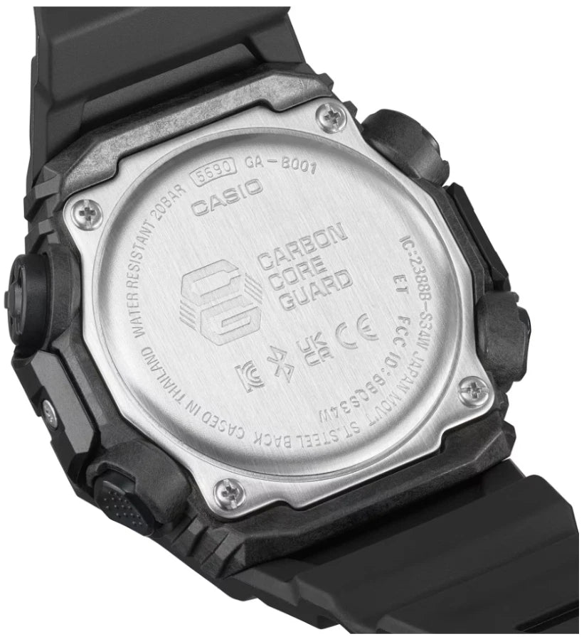 Casio G-SHOCK GA-B001-1ADR Bluetooth Analog-Digital Watch | Carbon Core Guard | 200M Water Resistant