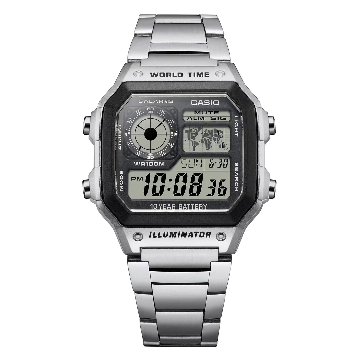 Casio AE-1200WHD-1AV World Time Digital Watch