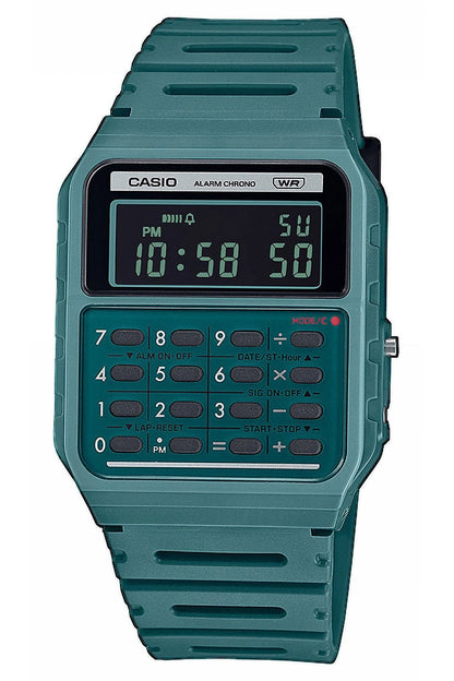 Casio Vintage CA-53WB-3B Unisex Green Calculator Digital Watch