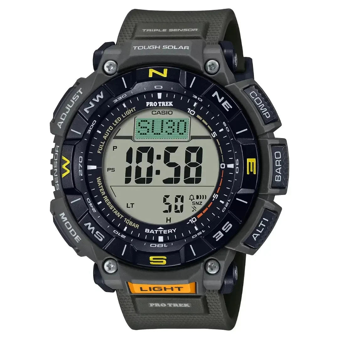 Casio Pro Trek PRG-340-1DR Tough Solar Triple Sensor Watch
