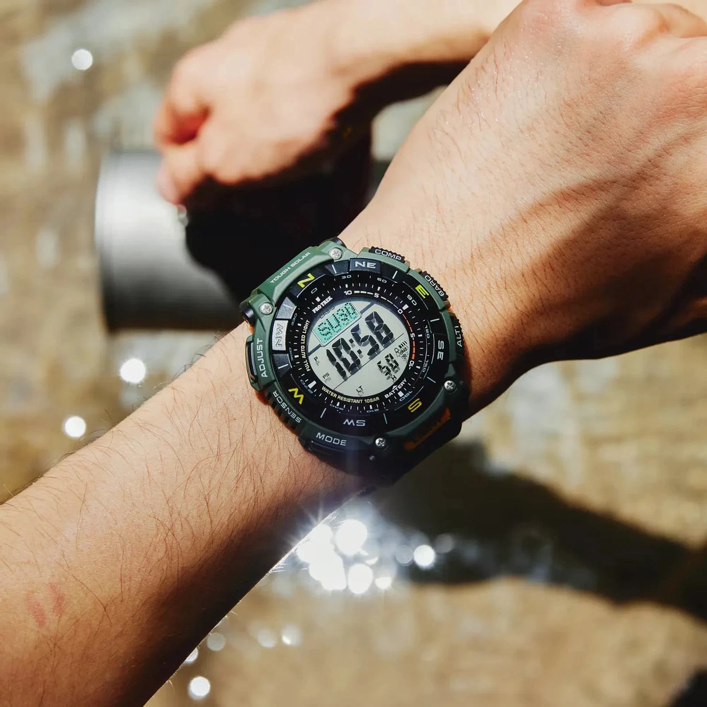 Casio Pro Trek PRG-340-1DR Tough Solar Triple Sensor Watch
