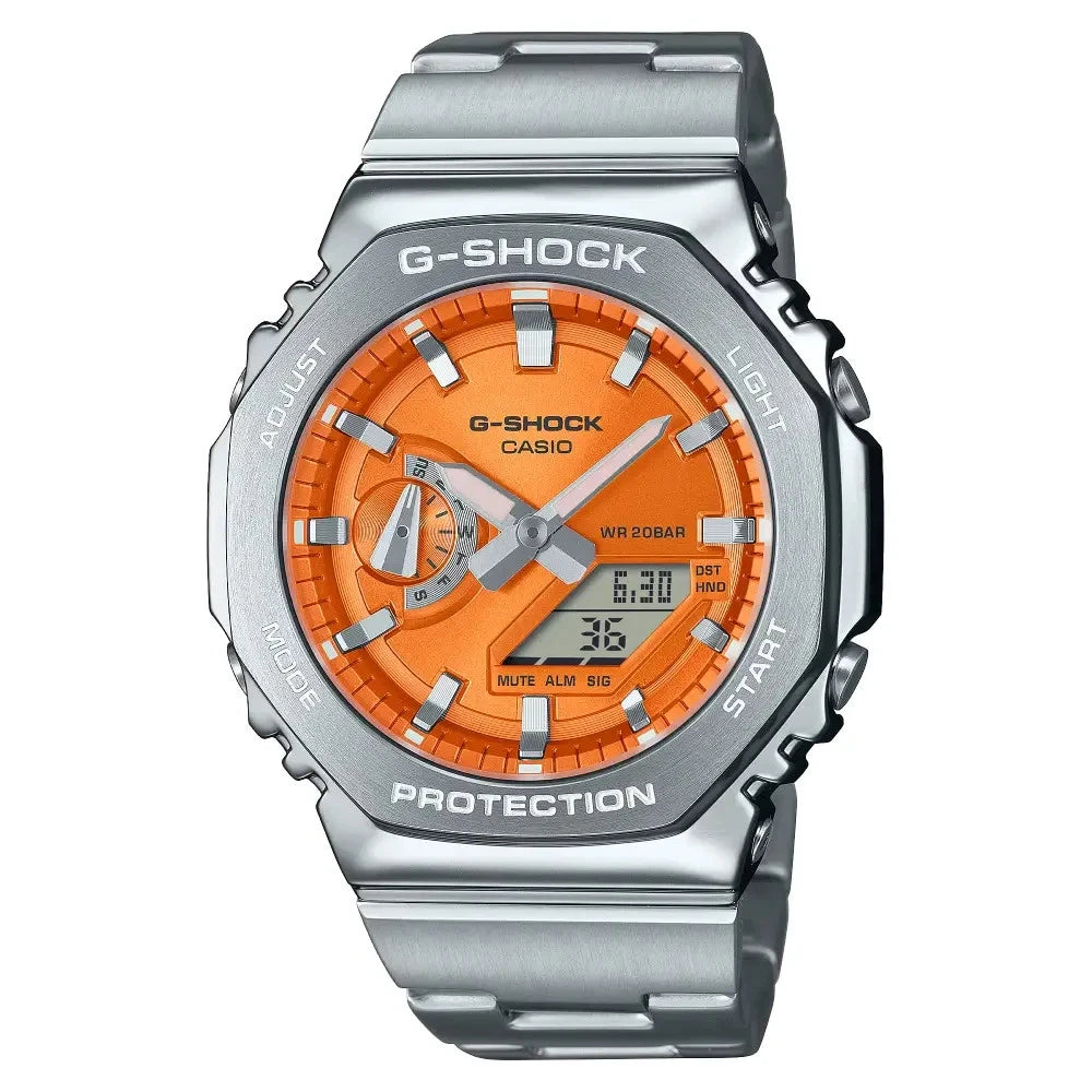 G-SHOCK GM-2110D-4ADR G-STEEL Orange Dial Watch