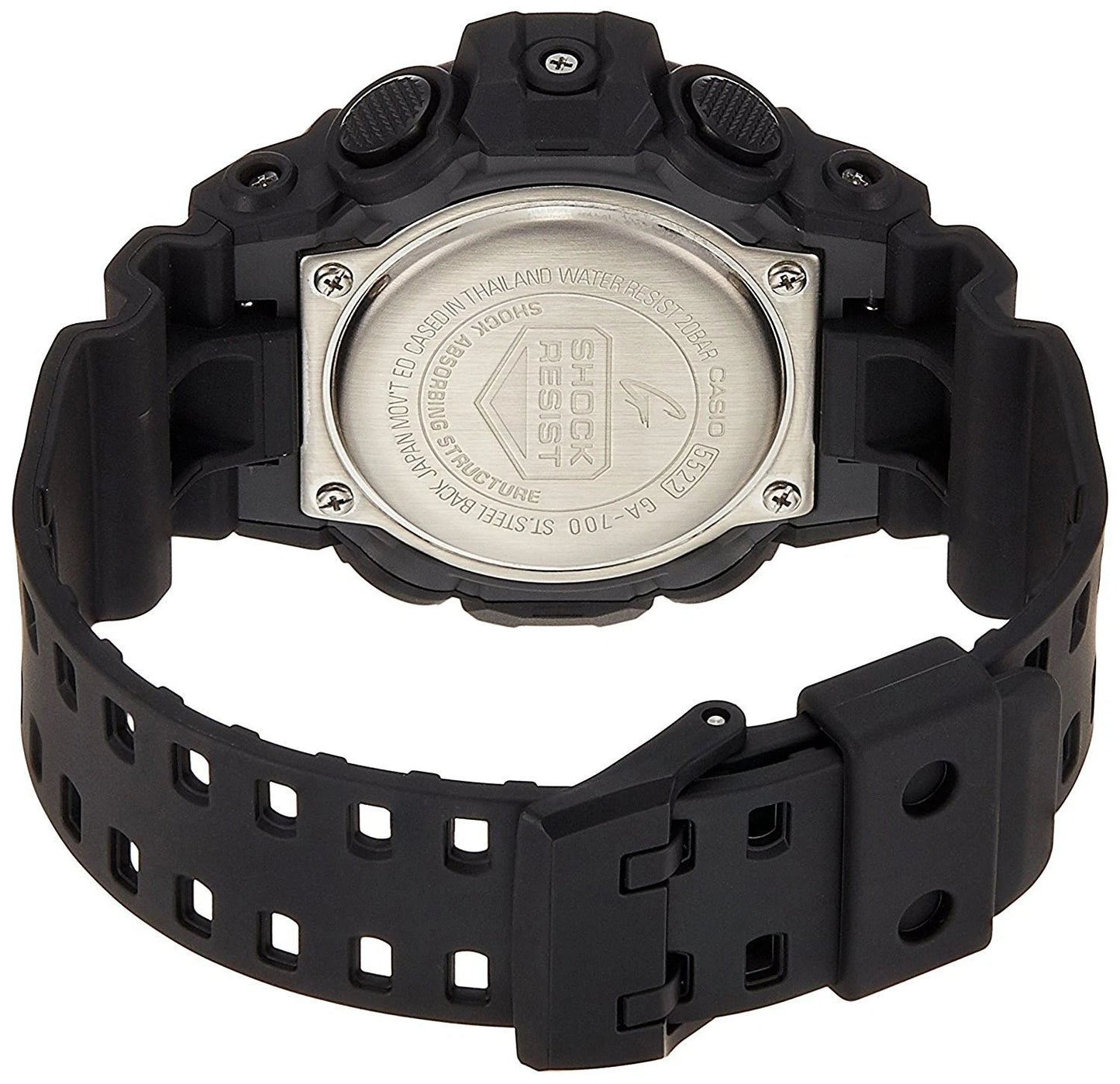 Casio G-SHOCK GA-700-1BDR Analog-Digital Black Watch | Super Illuminator | 200M Water Resistant