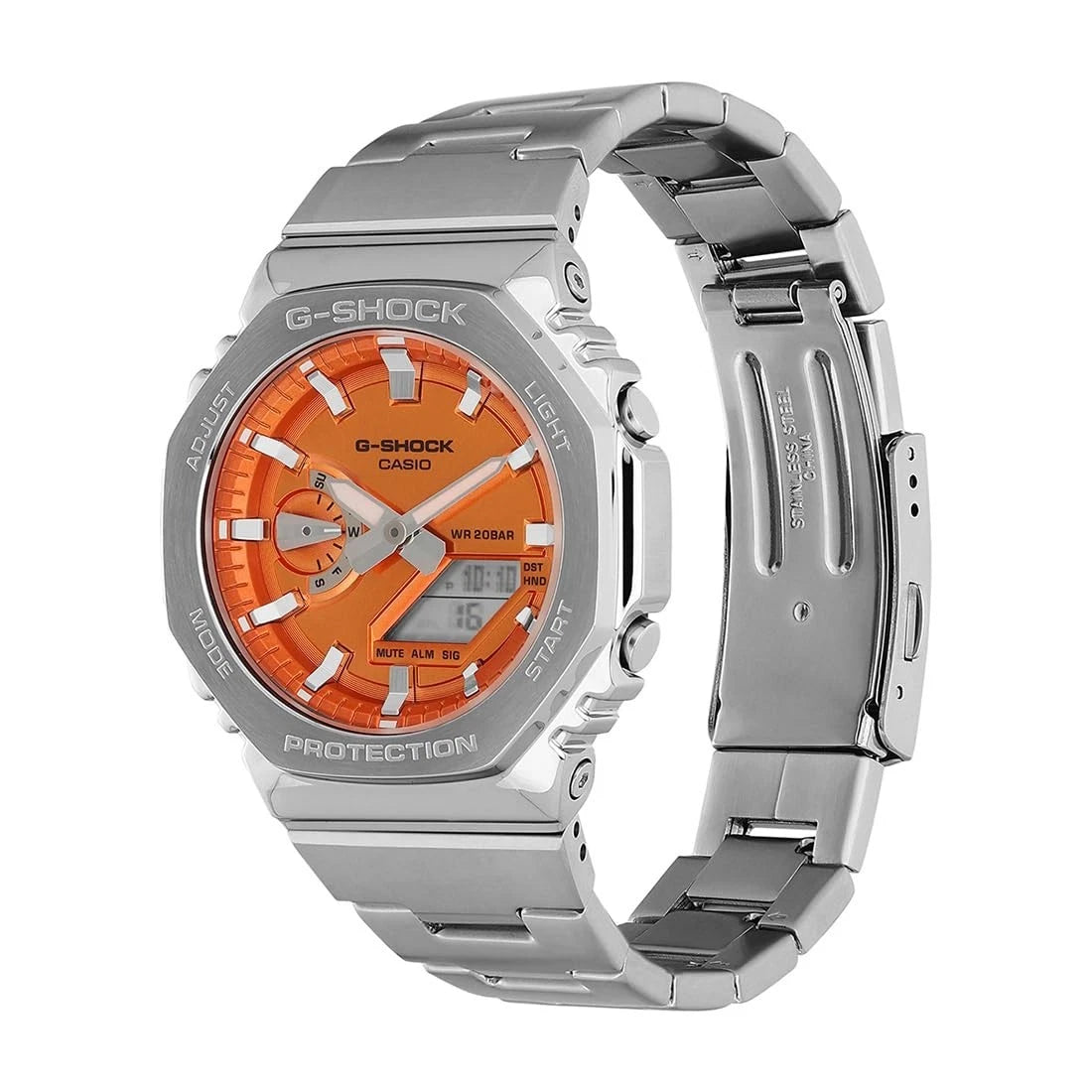 G-SHOCK GM-2110D-4ADR G-STEEL Orange Dial Watch
