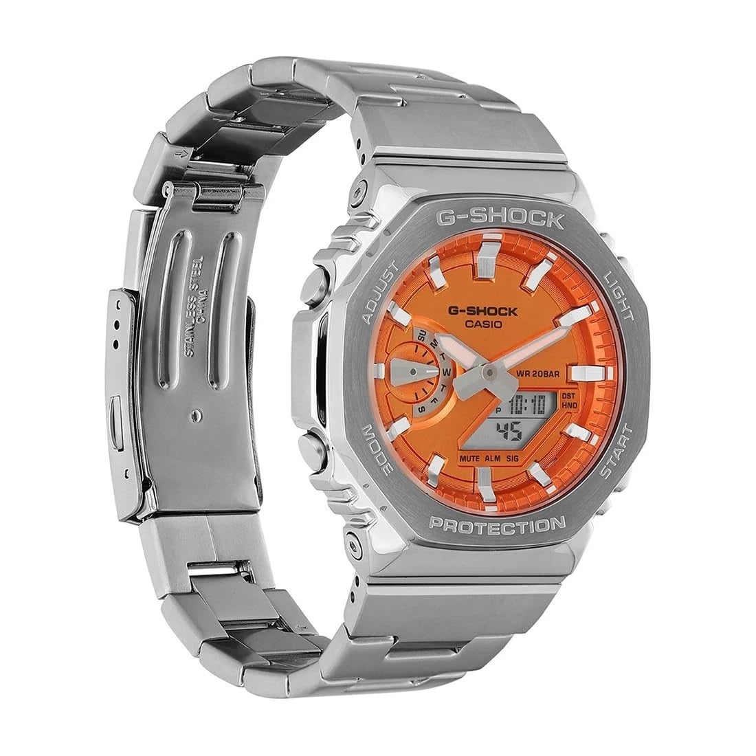 G-SHOCK GM-2110D-4ADR G-STEEL Orange Dial Watch