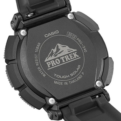 Casio PRO TREK PRG‑340‑1 Tough Solar Triple Sensor Black Watch