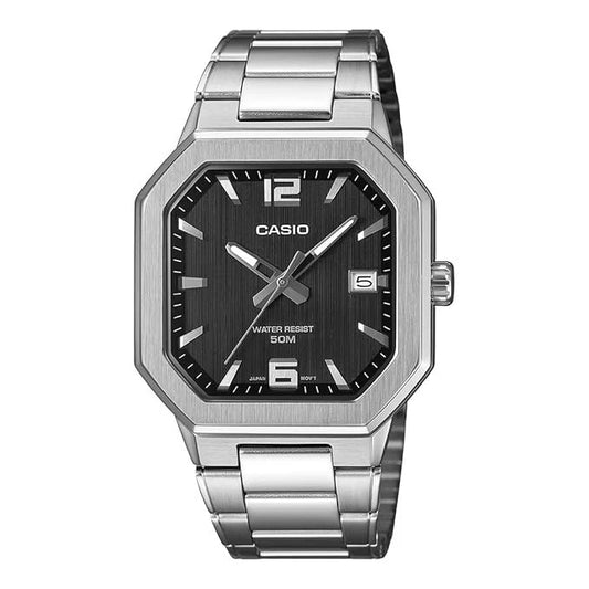 Casio MTP-B195D-1AV Men's Analog Stainless Steel Watch – Black Dial