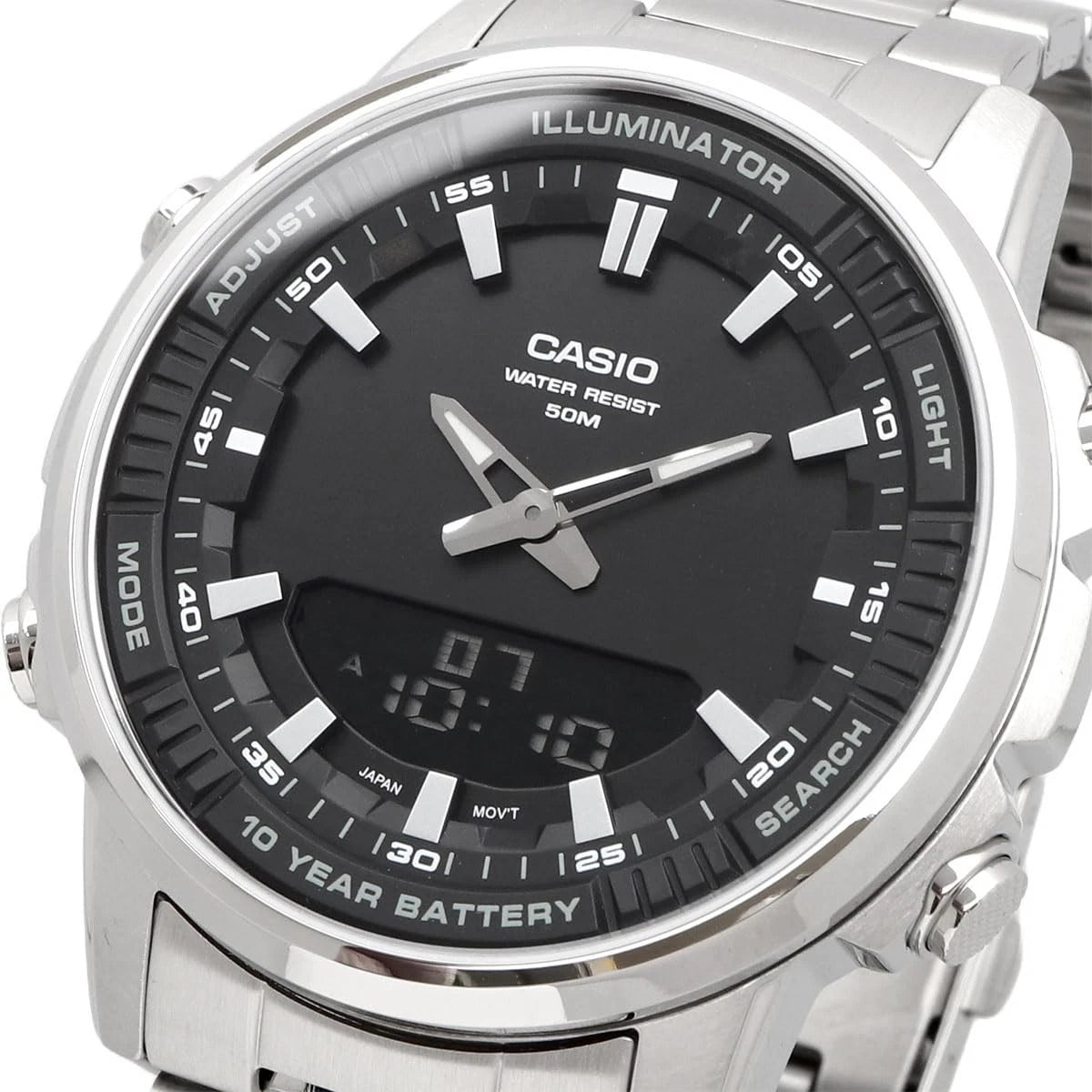Casio AMW-880D-1AVDF Analog-Digital Black Dial Watch