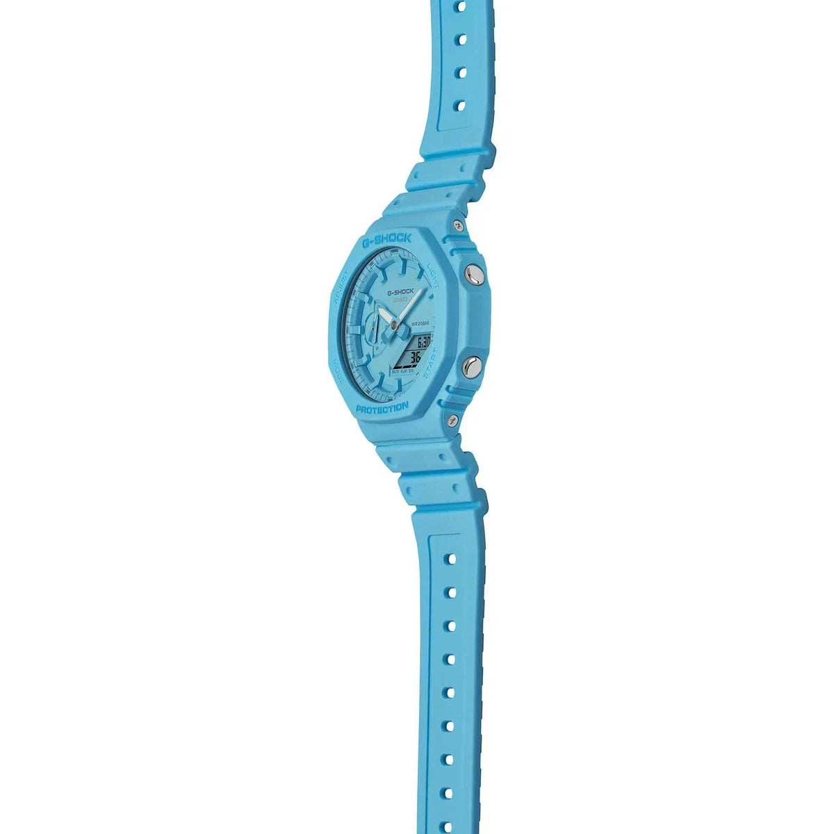 Casio G-SHOCK GA-2100-2A2 Men's Carbon Core Guard Blue Analog-Digital Watch